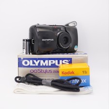 Olympus Stylus Zoom mju 35mm Film Camera 35-70mm AF Tested Box Manual And Film