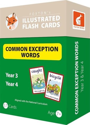Common Exception Words Flash Cards: Year 3 and Year 4 Words - Perfect for Home L