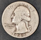 A Silver Washington Quarter from 1947!