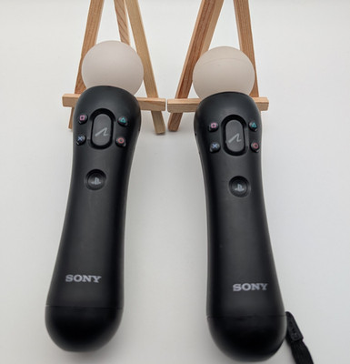 Sony PlayStation 3 4 Move Motion VR Controller | ORIGINAL | 2 Stück | schwarz  