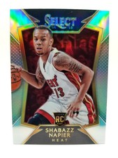 2014-15 Panini Select Shabazz Napier #95 Silver Prizm RC Rookie Miami Heat 