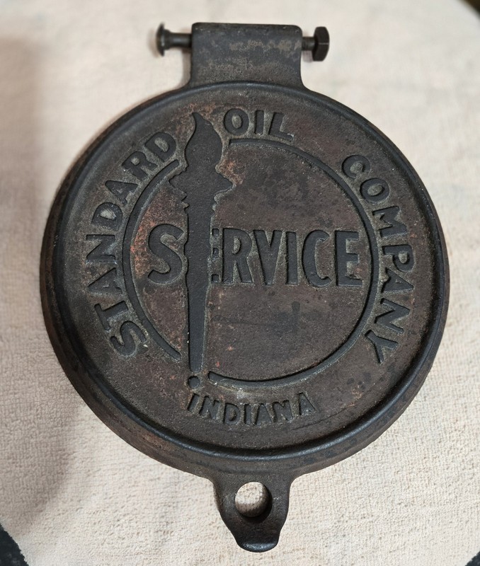 Original Standard Oil Pump Lubester Cover Cap Lid Cast Iron Parts