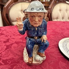 Kevin Francis Winston Churchill Rare Limited Edition  D Day Landings Toby Jug