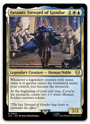 Faramir, Steward of Gondor #54 (NM) Lord of the Rings LTC Magic MTG