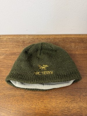 Arc'teryx One Size Green Wool Beanie Gold Logo 64989 | eBay