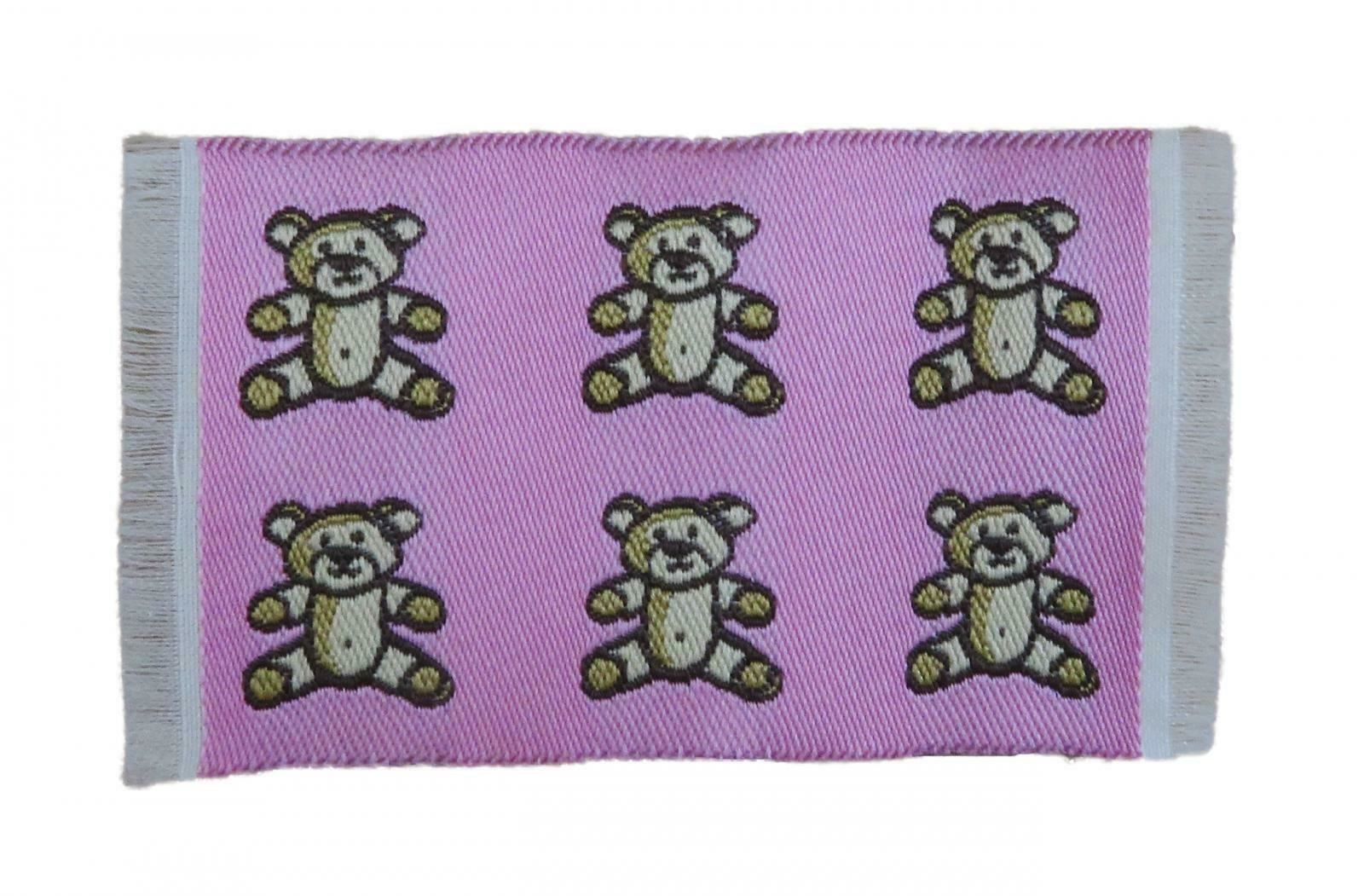 Dolls House Pink Teddy Bear Rug Mat Miniature Nursery Play Room Accessory 1:12