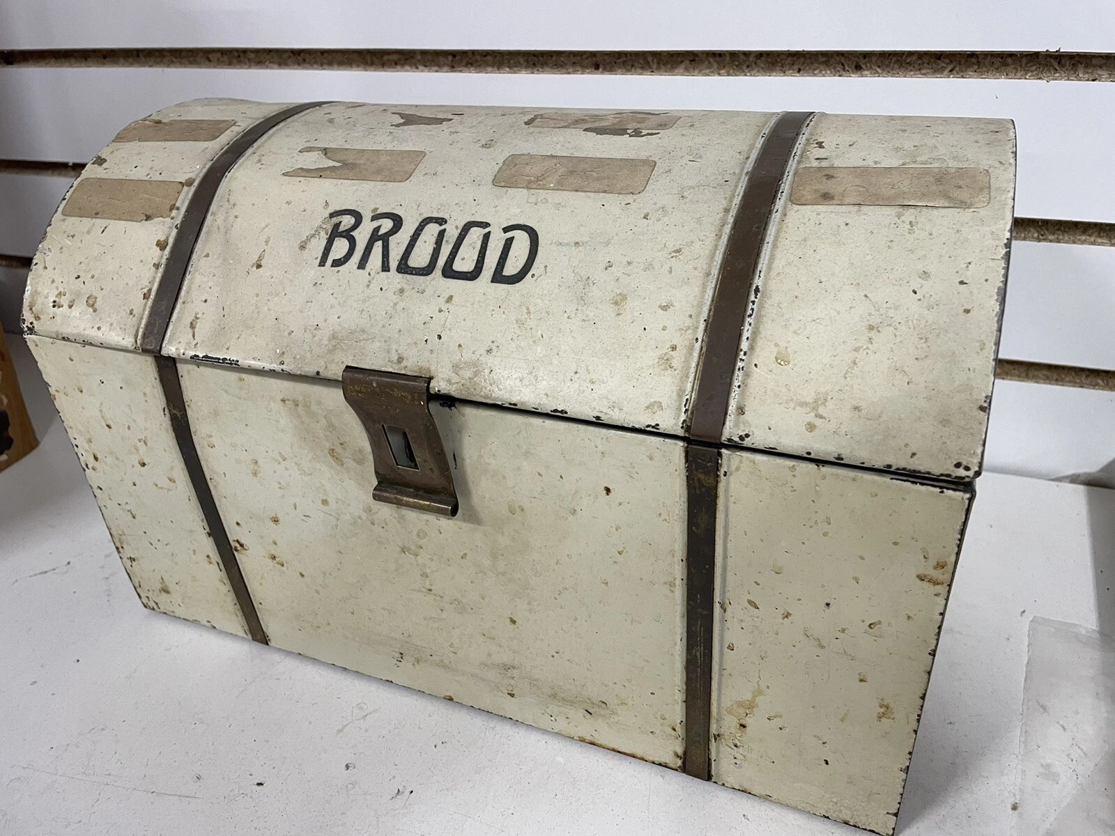 Antique Metal Brood Bread Box European Dutch NL
Opens in a new window or tab