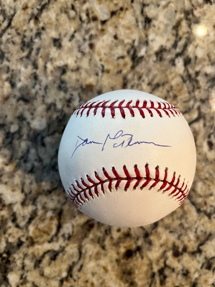 Dallas McPherson Medias Blancas Firmado Autografiado Rawlings OML Béisbol MLB Certificado de Autenticidad Foto 2 de 3