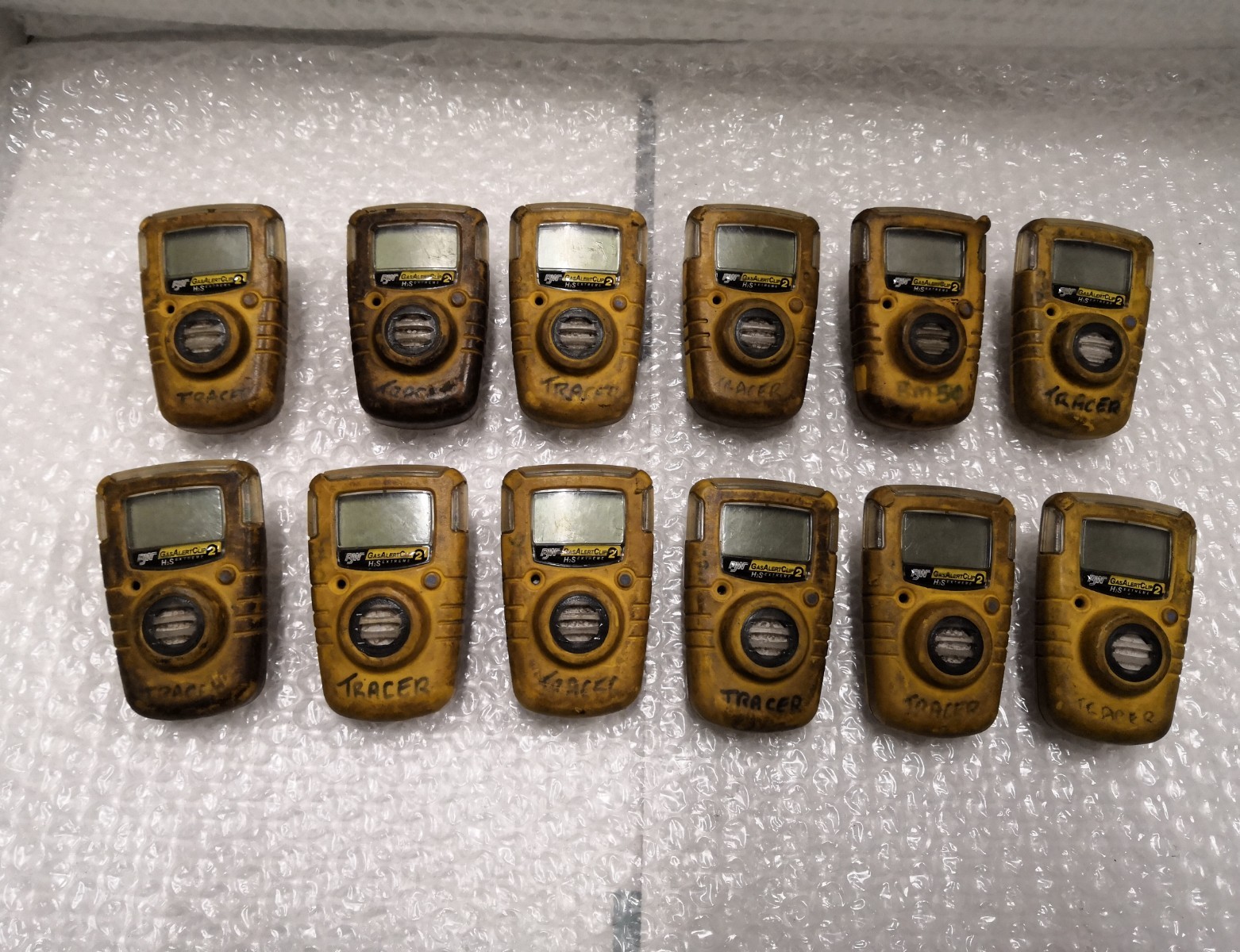 + LOT OF 12 BW Gas Alert Clip 2 H2s Extreme T2a7x9 GA24XTH (AS IS) eBay