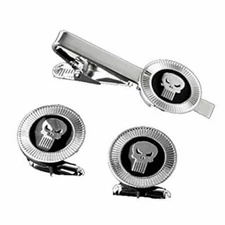 Men and Boys Tie Clip and Cufflinks Set for Christmas Birthday Wedding Gifts