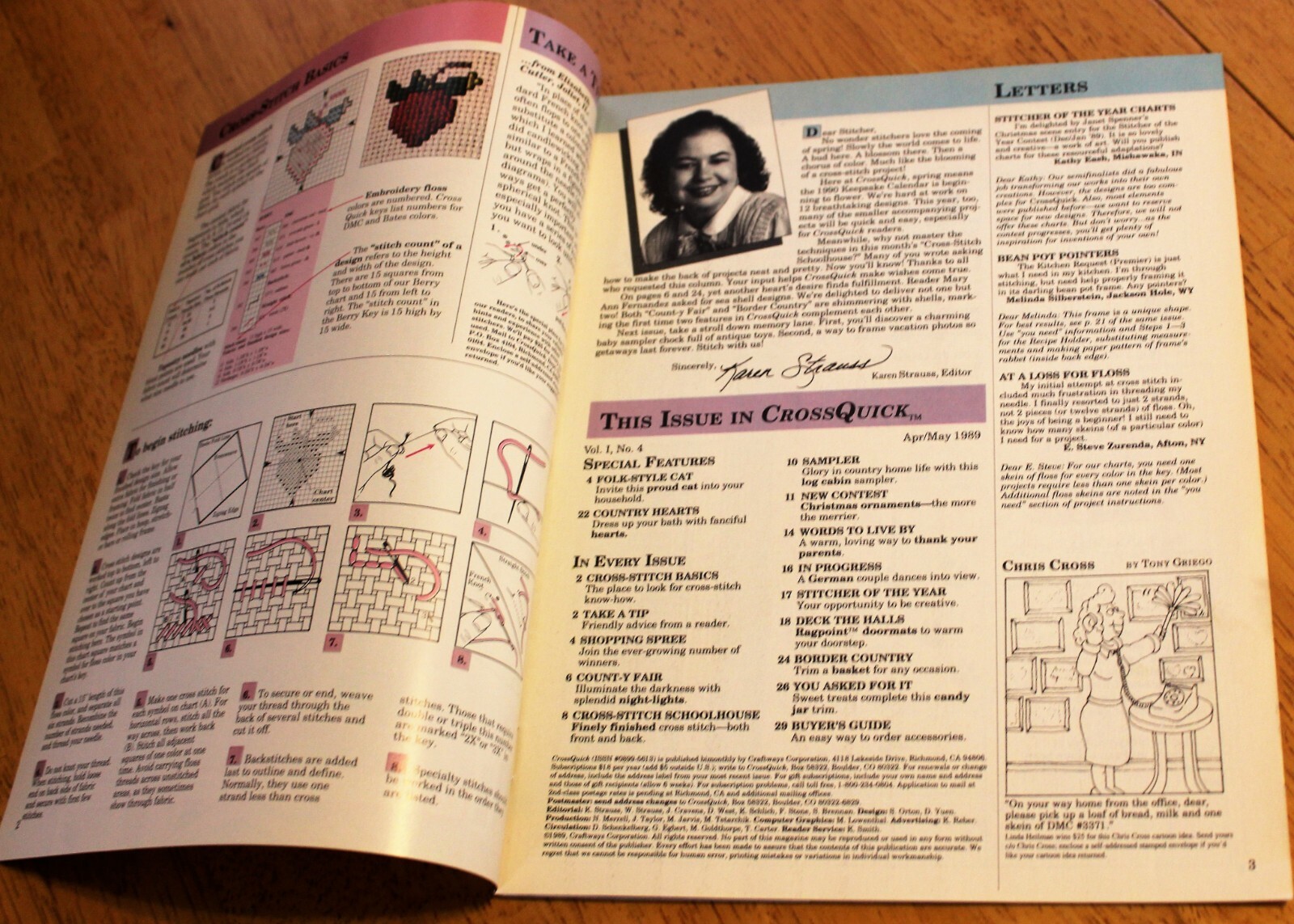 Craftways CROSS QUICK MAGAZINE April/May 1989 & 1990 KEEPSAKE