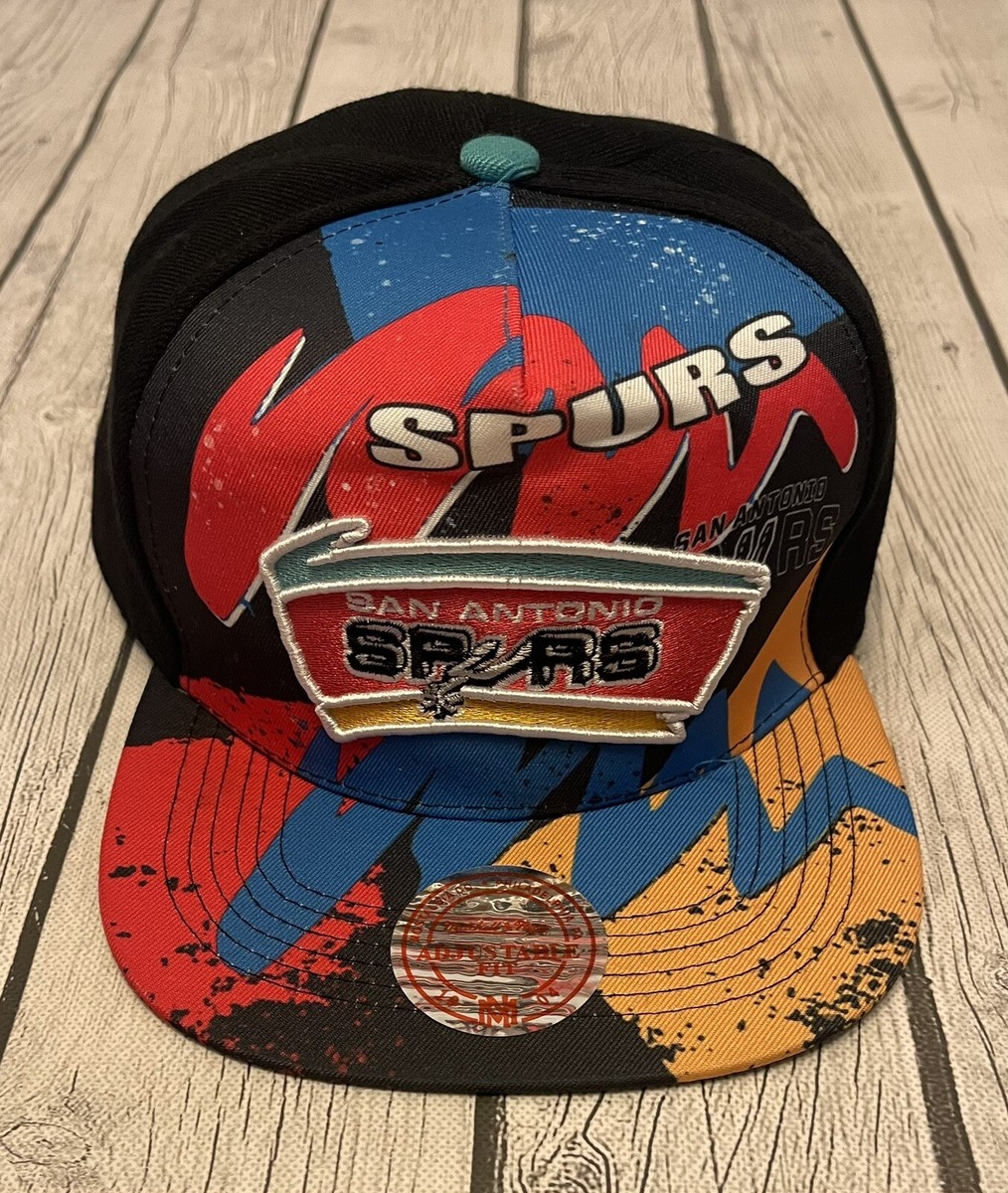 San Antonio Spurs Hat Cap Snapback Mens Mitchell Ness Retro Logo Basketball  NBA