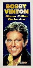 1995 Bobby Vinton Glenn Miller Orchestra Show Branson MO Vintage Travel Brochure