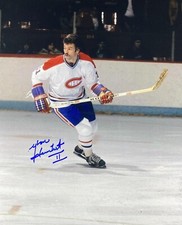 YVON LAMBERT (3) Montreal Canadiens Autographed 8x10 Photo