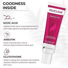 Kojiclear Face Cream with Glutathione, Niacinamide, Dark Spot Tan removal 20 gm