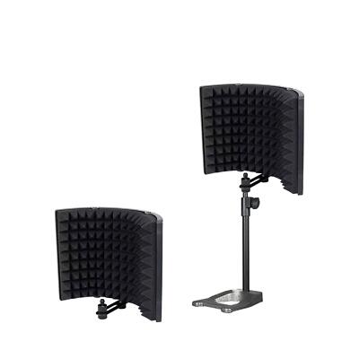 3 Panels Mikrofonisolationsschild Gesangsaufnahmepanel für Studio