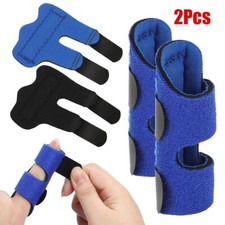 2 PCS Finger Trigger Splint Straightener Brace Support Protector Pain Relief New