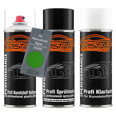 Autolack Spraydosen Set für Kunststoff für Agricultural Agrar 20330 Hassia Groen