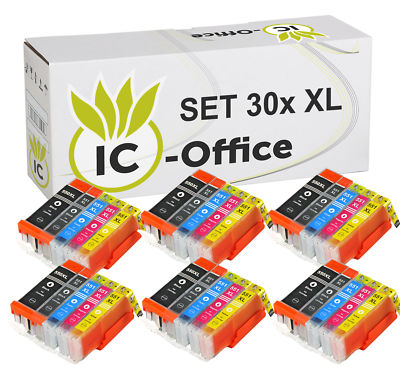 30x Druckerpatronen PGI 550 CLI 551 mit Chip für den Drucker Canon PIXMA IX6850