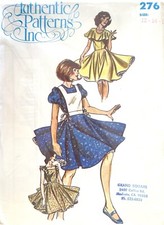 1970's Authentic Ladies' Square Dance Dress Pattern 276 Size 12-16 UNCUT