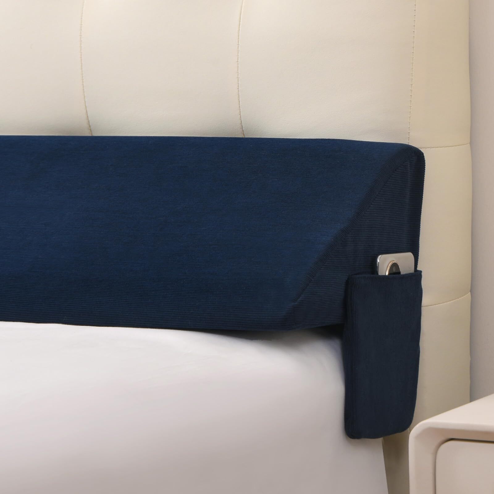 Bed Wedge Pillow to Fill Headboard Gap and Secure Mattress