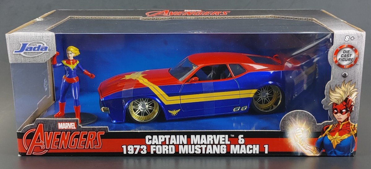 1973 Ford Mustang Mach 1 Captain Marvel Avengers Diecast 1