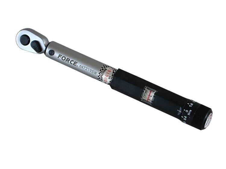 Clé dynamométrique 1/4 compacte 3-15 Nm avec déclenchement sonore