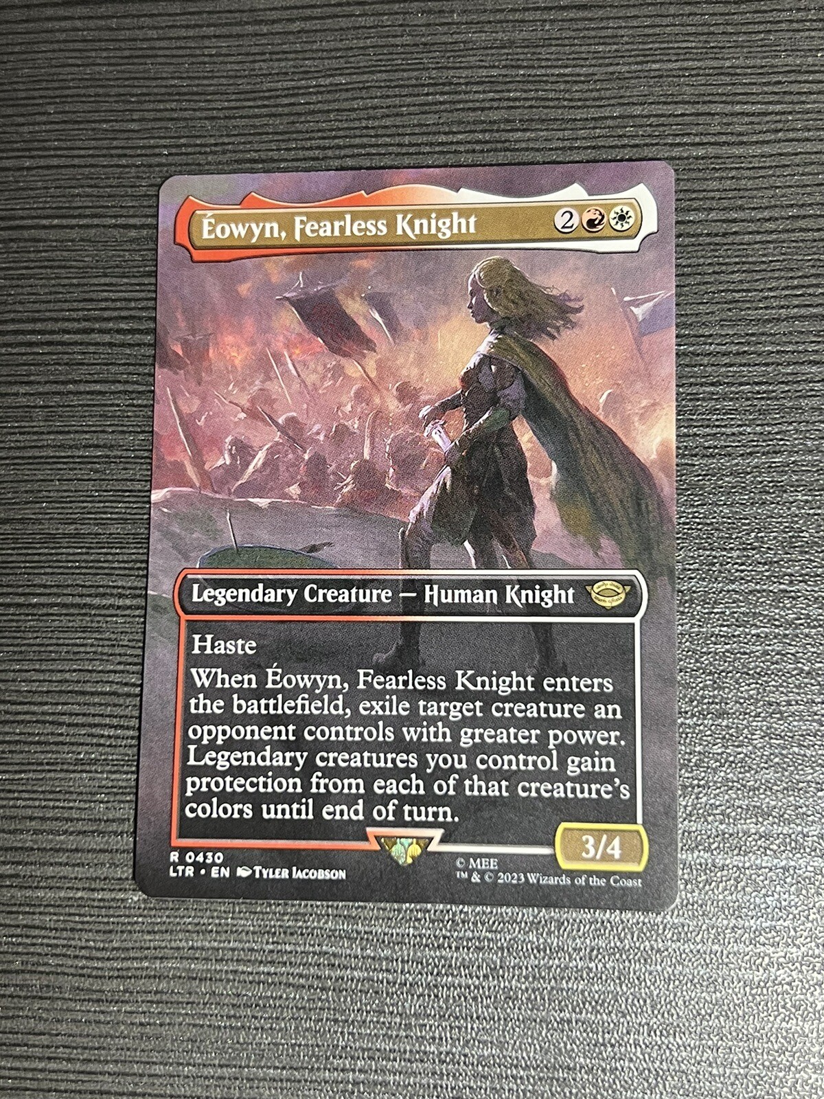 mtg-eowyn-fearless-knight-borderless-alternate-art-the-lord-of-the