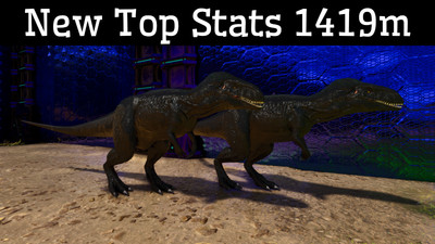ARK Survival Ascended PvE Top Stats Megalosaurus 1419m PC/XBOX/PS5 ASA megalo