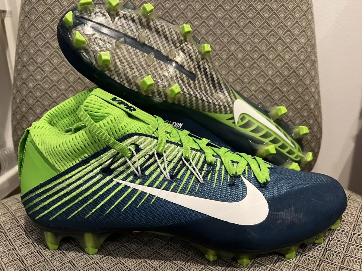 Nike Vapor Untouchable 2 PF Blue Green Football Cleats 835646 429 Size 11.5