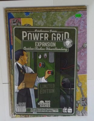 1x  Power Grid: Quebec/Baden-Wuerttemberg Expansion: 2012 Edition Brand New Boar