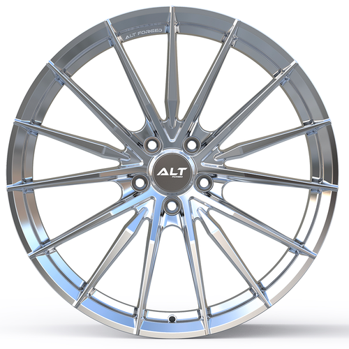 20"/21" ALT8 Mono-Block Forged Chrome Wheels for Lamborghini Huracan 2014-2025+ - Picture 2 of 3