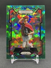 2024 Panini Prizm Ty Floyd #144 Green Cracked Ice Cincinnati Reds 🚨