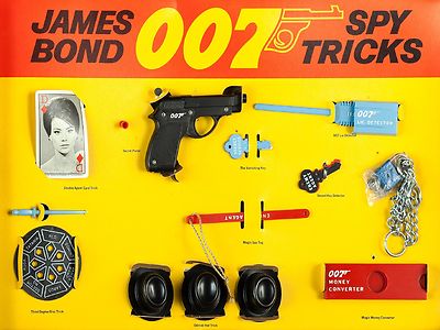 1965 James Bond Spy Tricks 007 High Quality Metal Fridge Magnet 3x4 9837