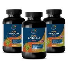 Effectively Burns Fat - PURE SPIRULINA Tablets Plant-Based Dietary Supplement 3B