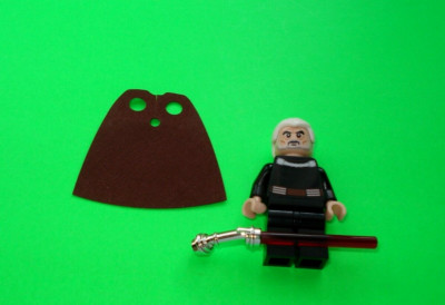 LEGO STAR WARS - COUNT DOOKU FIGUR AUS DEM SET 75017 MIT CAPE =TOP!