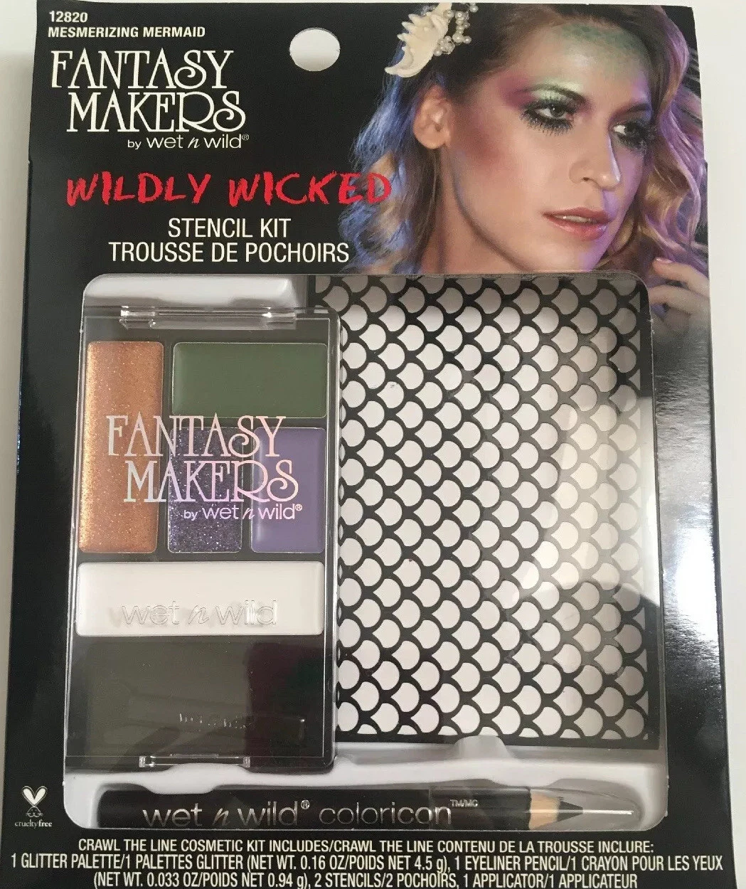 Stencil Kit Mesmerizing Mermaid Wildly Wicked Fantasy Makers By Wet N Wild NEW