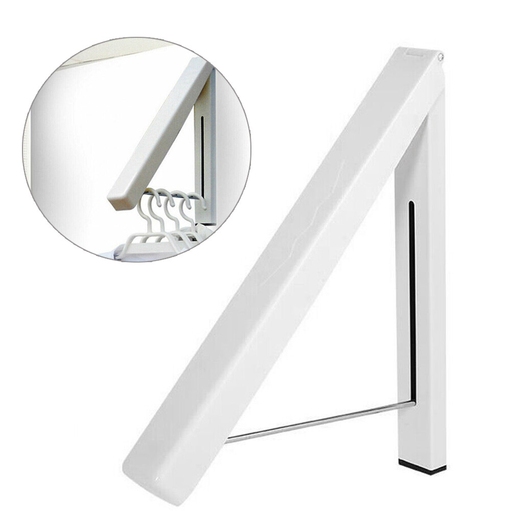 Folding Wall Mounted Rail Clothes Hook Foldable Wall Clothes Fan