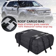 Waterproof Car Roof Top Rack Carrier Cargo Luggage Storage Cube Bag Travel .