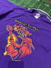 George Dickel Tennessee Whiskey T-Shirt Purple  Short Sleeve 389 Xl Fruit Loom