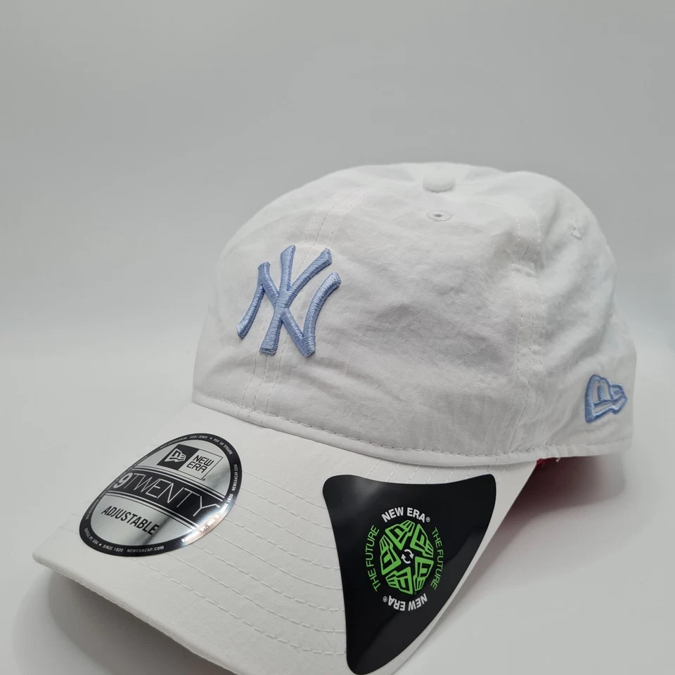Casquette à bretelles réglable New York Yankees blanche recyclée New Era... - Photo 1/4