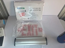 Red Exit Signs for Business, LED Edge Lit Exit Sign, UL 924, Hardwired **SCUFFS