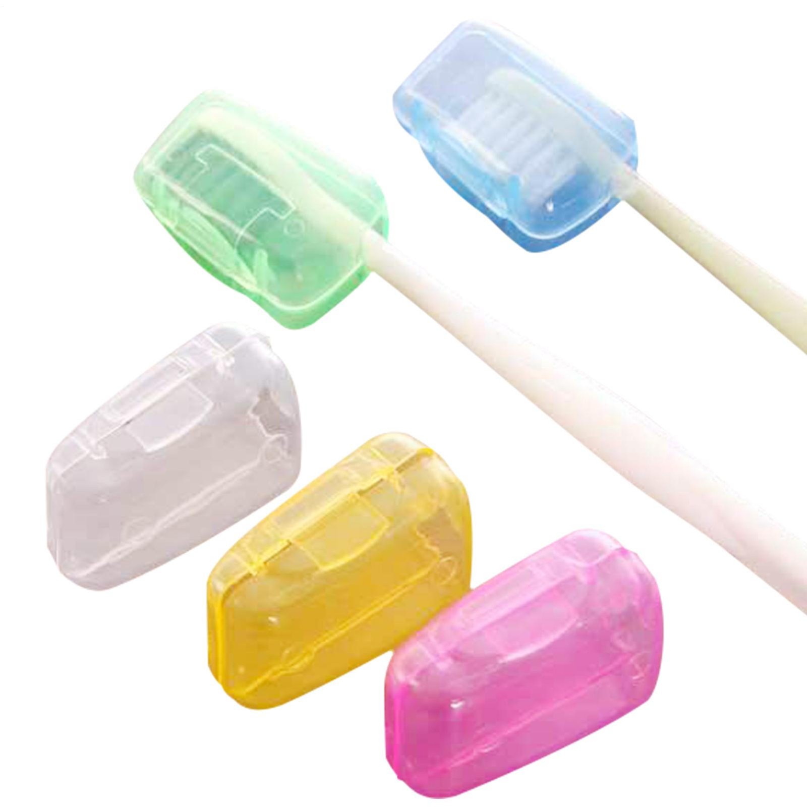 5pcs/LOT Portable Toothbrush Cover Holder Travel Tooth Cap Brush Case