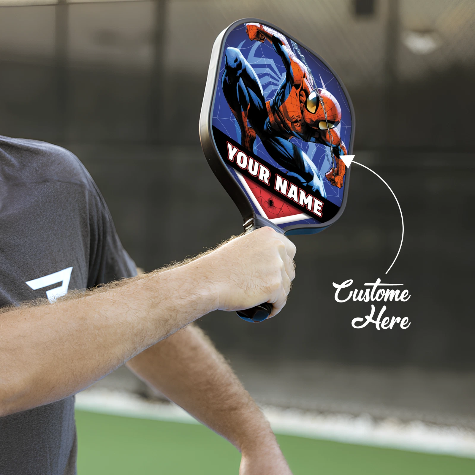 Spiderman Pickleball Paddle Marvel Gift Custom Paddle for Fans