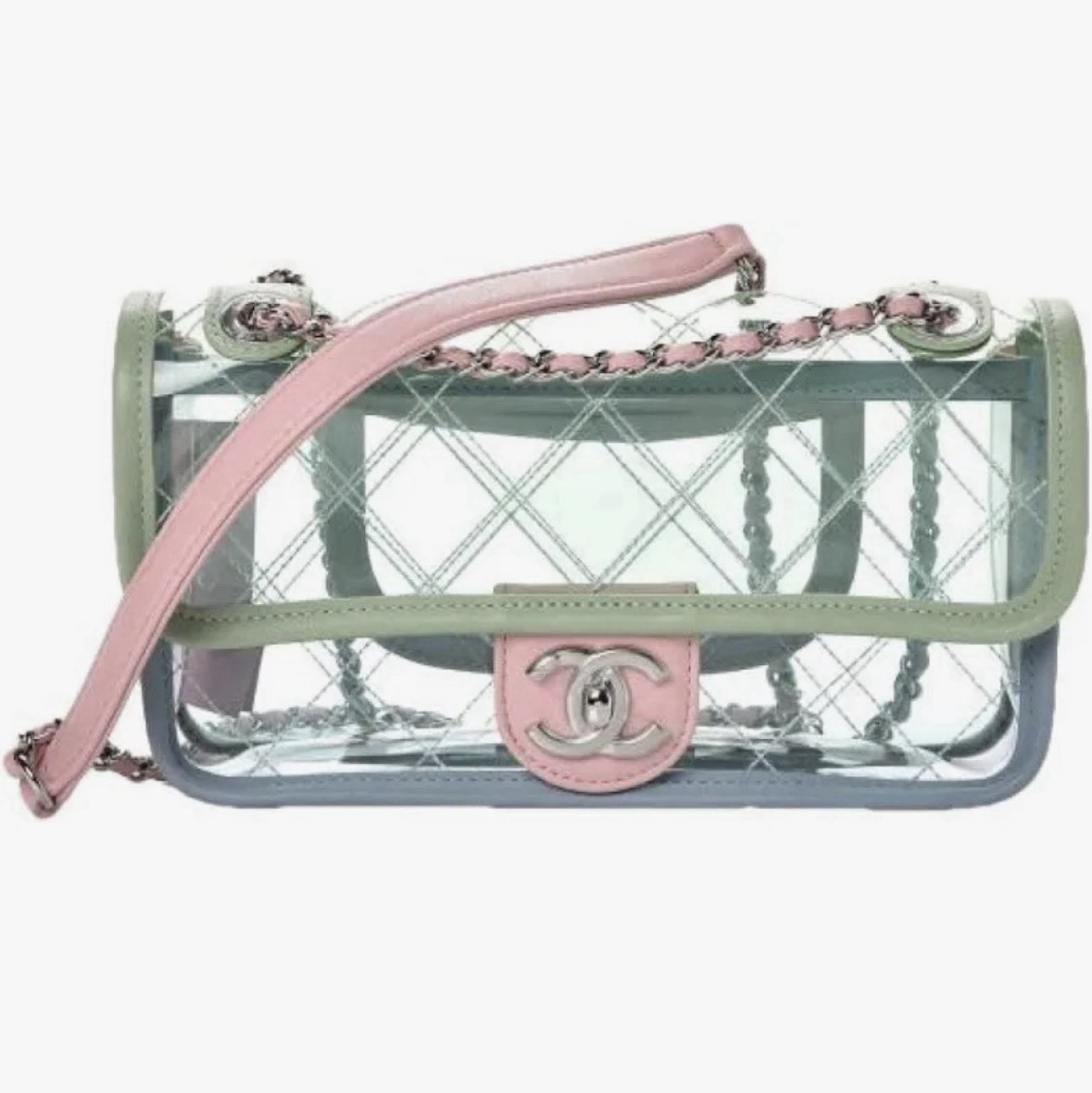 Chanel Coco Splash PVC Mini Rectangular Flap Bag - image 1