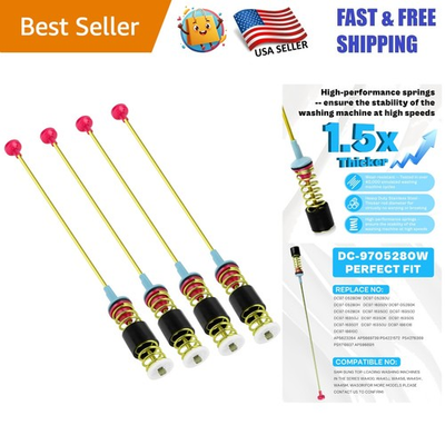 #ad 4 Pack Samsung Washer Stabilizer Rods Heavy Duty Easy Install Vibration Fix $55.09