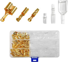 320PCS Double Bullet Wire Connectors, 3.9Mm 3.5Mm Male Female Bullet Terminals