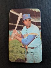 1971 Topps Super Baseball #3 Ted Savage Milwaukee Brewers - EX