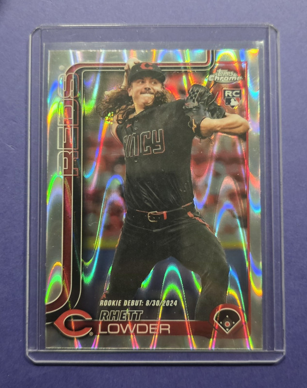Topps 2025 Topps Chrome Update Series Rhett Lowder Rookie #USC110 Reds