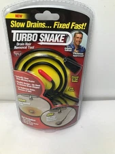 Turbo Cleaner Sink Shower Snake Dredger Unclog Drain Hair Removal As Seen On TV